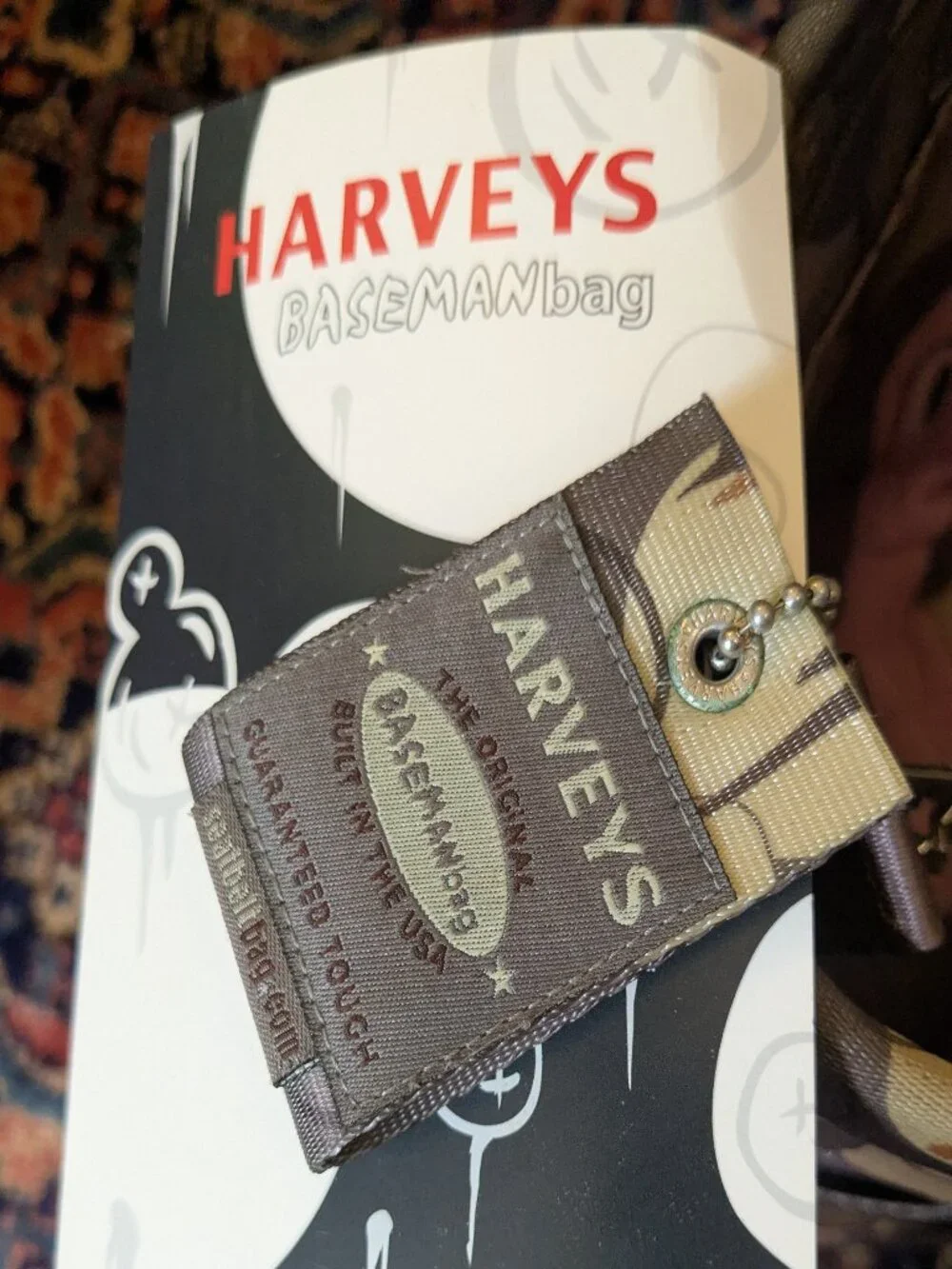 Harveys Baseman Seat Belt Messenger Bag 